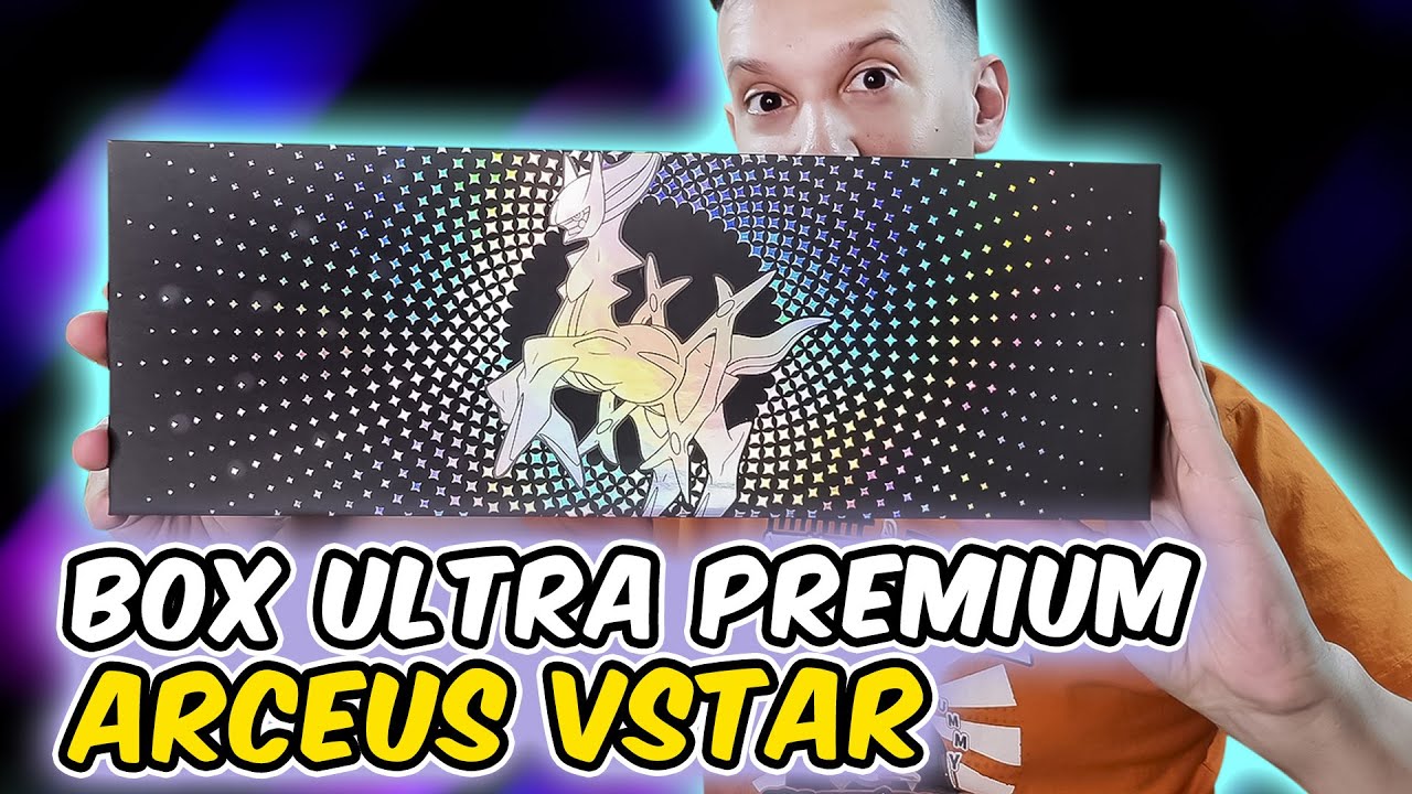 BOX ULTRA PREMIUM ARCEUS VSTAR! CARTA METALICA! | CAPITÃO HUNTER CARTAS POKEMON TCG