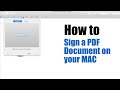 How to sign a PDF Document  on your Mac II SARA MORA