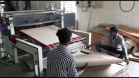 Servo Plc systeam paper Corrugated Sheet Cutting m/c