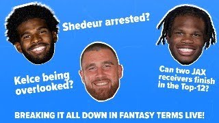 Travis Kelce Snap Count 📈 Shedeur ARRESTED👮🏻‍♂️! Two Top-12 Receivers in JAX 👀