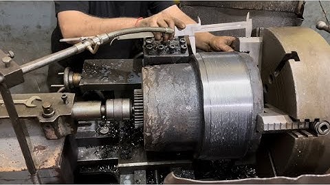 150 KG Metal turning on lathe machine | lathe machine operation | part-1