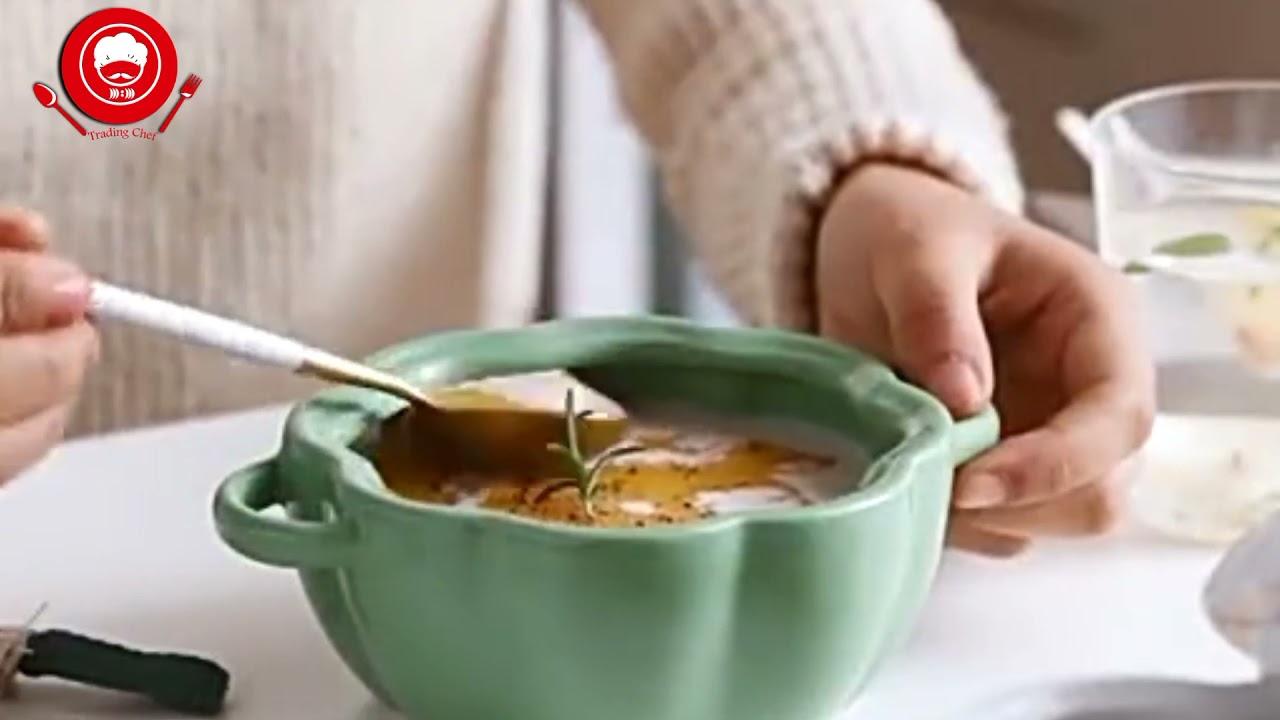 Pumpkin Shape Baking Bowl With Lid Kitchen Bakeware Tray