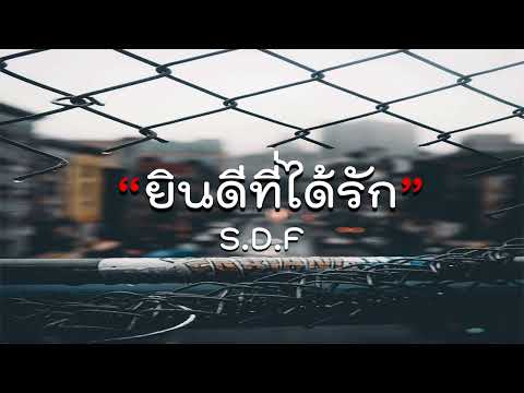 ยินดีที่ได้รัก   S D F