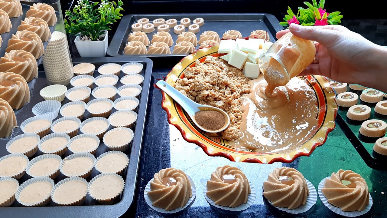 هذي هي حلوة العيد وإلا فلا 👌 تهنيك من تمارة وعذاب الوقفة❗بدون فرن وبلا كثرة قوام والنتيجة تحمر الوجه