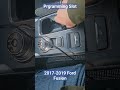 Ford Fusion Smart Key Programming Slot #automobile #ford #fordfusion #pushstart #locksmith #cars