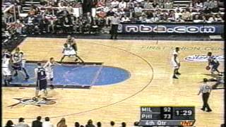 Rafer Alston Dribbles Between His Legs; Whistled For Traveling
