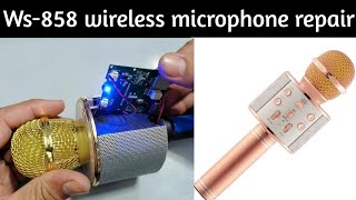 Ws-858 wireless karaoke microphone repair in urdu hindi