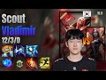 Scout Mid Vladimir vs LeBlanc lol KR solo rank Full Game 16.8 | 스카웃 블라디미르 vs 르블랑