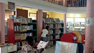 مكتبه سيراليون العامه جوله داخل المكتبه الغنيه بالكتب , Sierra Leone library central library