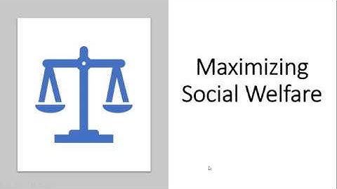 Maximizing a Social Welfare Function