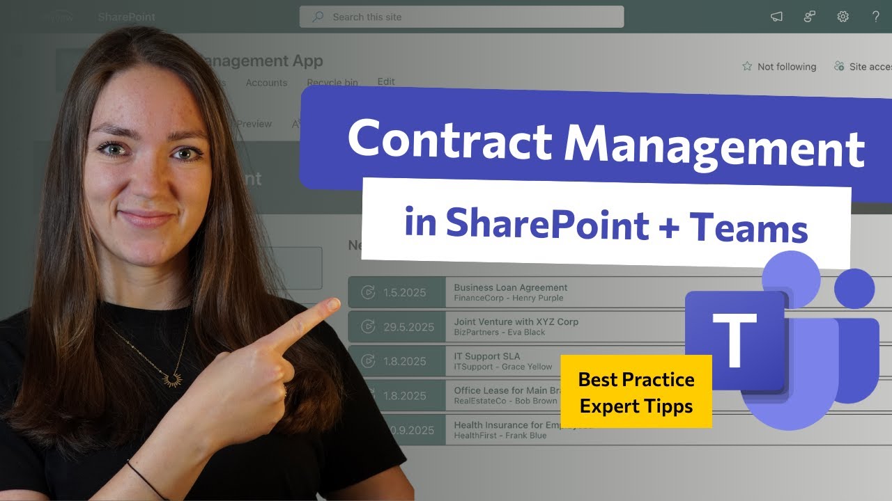 Best Practices for Creating a SharePoint Contract Management App - YouTube