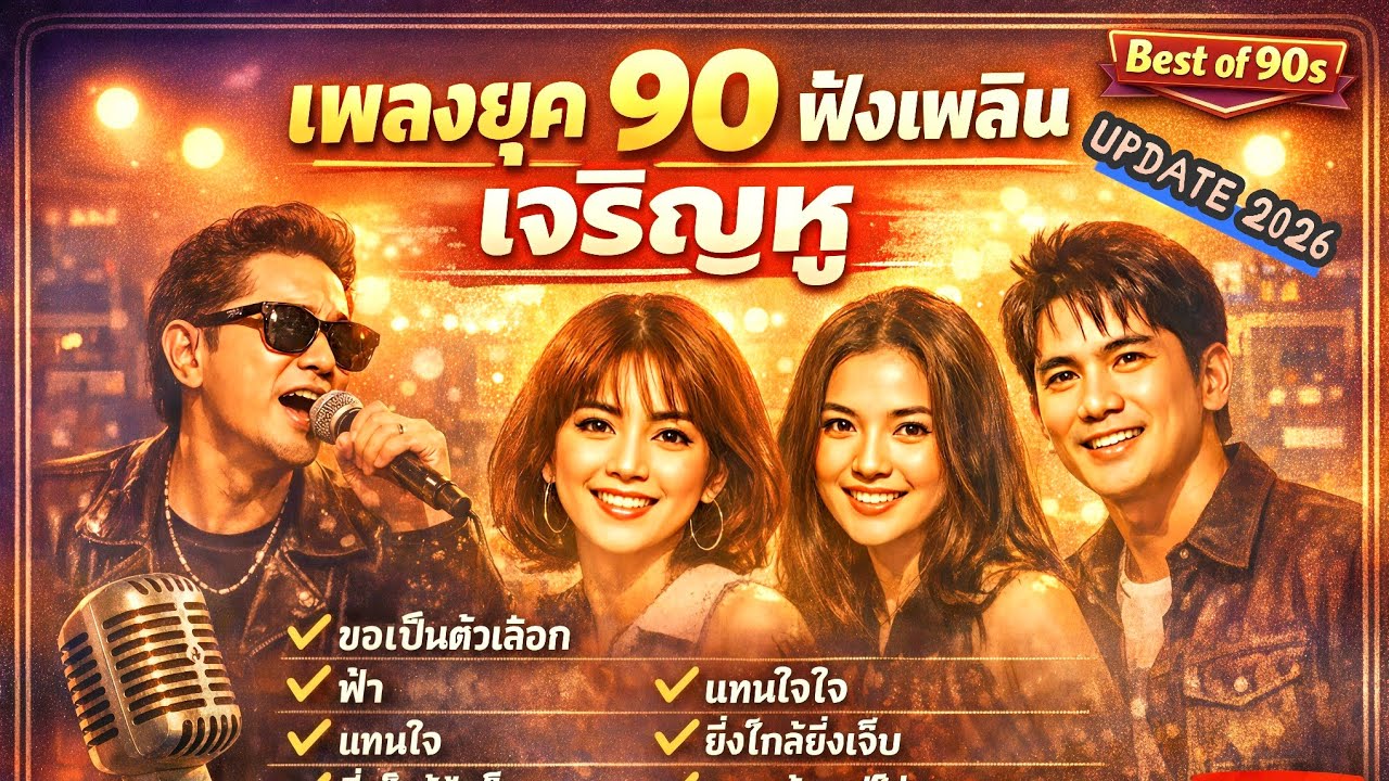 คัดเพลงเพราะ 90 ฟังเพลิน เจริญหู cover 