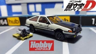 Hobby JAPAN 1/64 Toyota SPRINTER TRUENO GT APEX (AE86) 頭文字D Initial D WITH 4A-GE DISPLAY MODEL