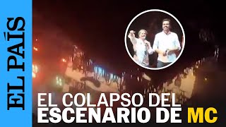 MÉXICO | El colapso del escenario donde Álvarez Máynez celebraba un mitin  | EL PAÍS