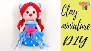 DIY How to make polymer clay miniature Mermaid Ariel #65