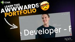 I Recreated an Insane Animated Portfolio Website (Next.js + GSAP)