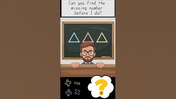 Can you find the missing number on the 🔺️?