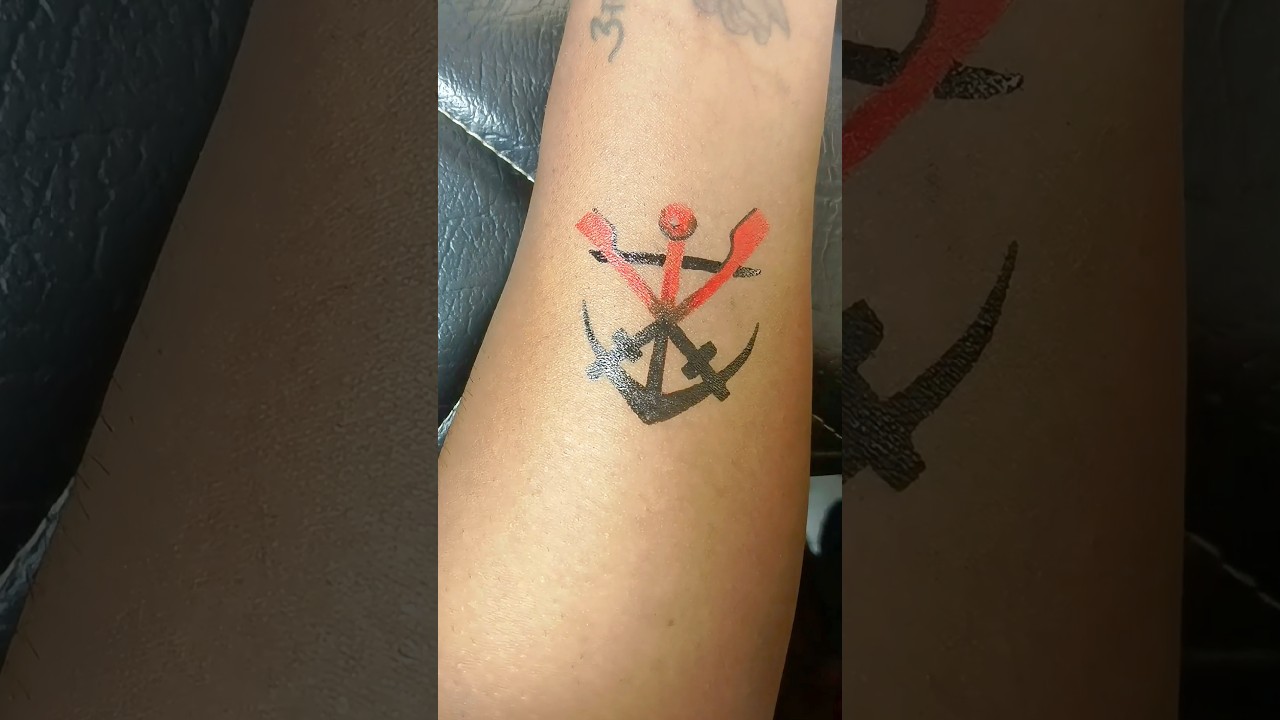 🤯💥Anker Tattoo With Out Mashin ❌