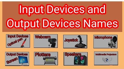 10 input device name 10 output device name in English | device name of computer | input output