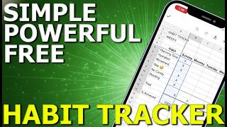I Built the BEST Habit Tracker in Google Sheets Using Mobile Phone-Full Tutorial!