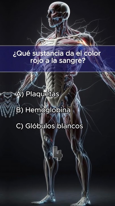 Qué sustancia da el color rojo a la sangre. #quiz #medicina #sabiasque