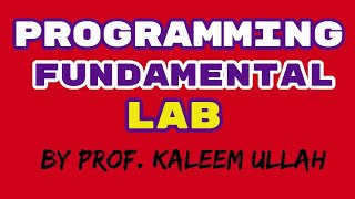 Programming Fundamental Lab Lecture 4 Part 1 Wealth