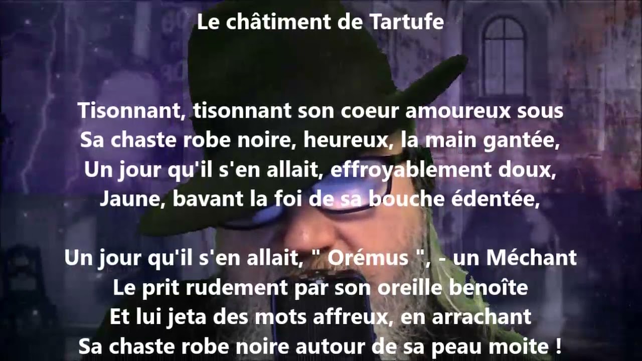 Le châtiment de Tartufe - Arthur Rimbaud lu par Yvon Jean - YouTube