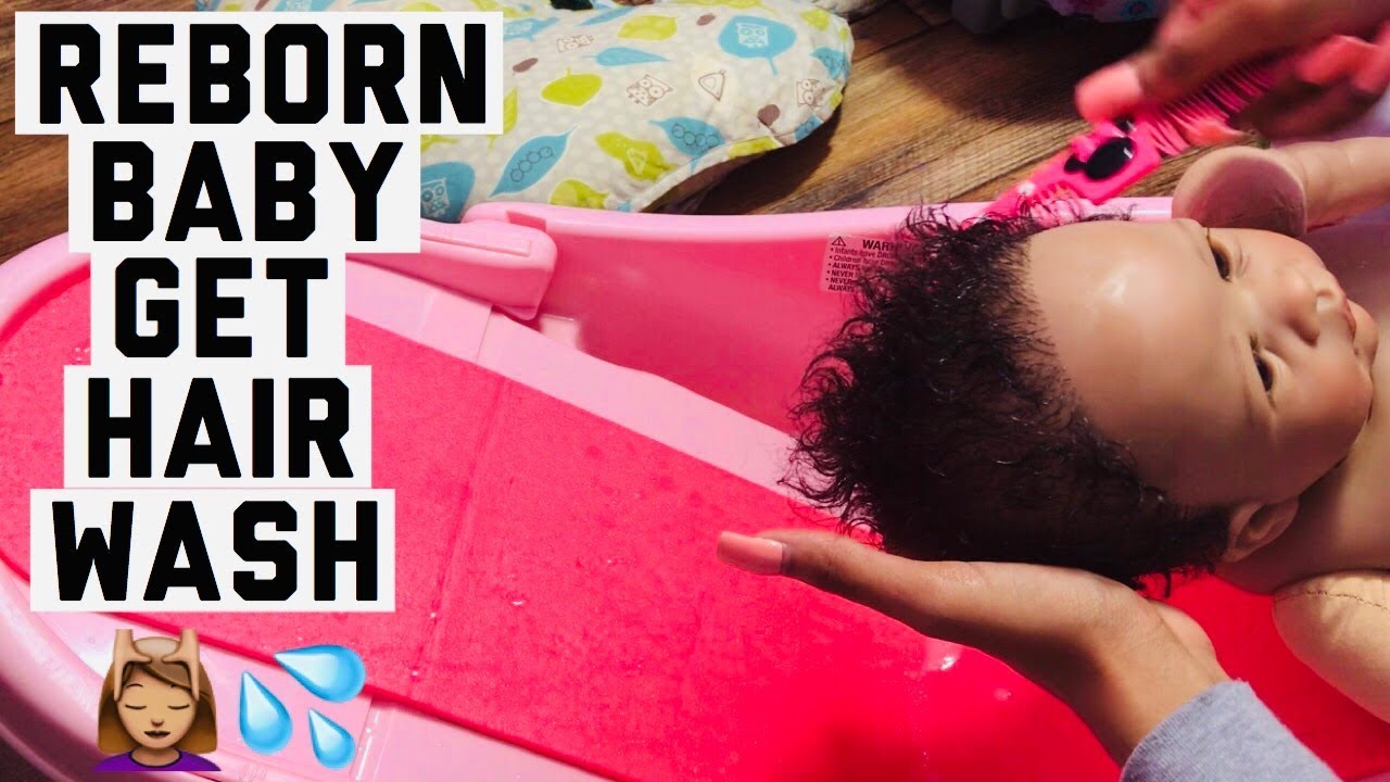 Reborn Baby Get Hair Wash YouTube