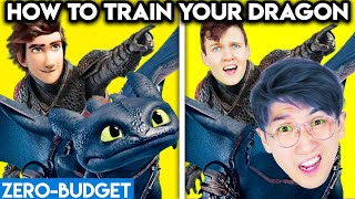 HOW TO TRAIN YOUR DRAGON WITH ZERO BUDGET! (FUNNY LANKYBOX MOVIE PARODY!)