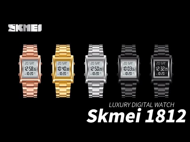 SKMEI 1812 Square Digital Watch for Men w/ 3Bar Waterproof & Luminous –  FantaStreet