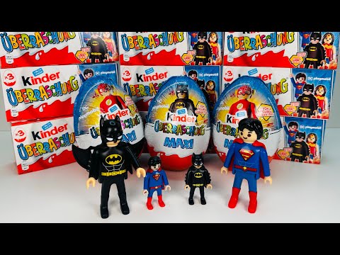 NEW Kinder Surprise Unboxing 25/26 PLAYMOBIL DC Part 4. Новые Киндер Сюрпризы ПЛЕЙМОБИЛЬ 25 Выпуск 4
