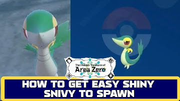 HOW TO EASILY MAKE SHINY SNIVY SPAWN IN THE INDIGO DISK DLC!! | Easy Shiny Guide