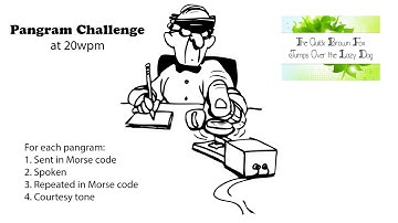 Pangram Challenge v2 - 20wpm