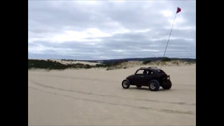 The dune buggy ride for the first time with Horry