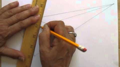 How To Draw a Simple, and Easy 2 Point Perspective - 3D Alphabet Letter A