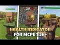 Health Indicator Mod for MCPE 1.26+🔥 | Best Health Indicator for MCPE!