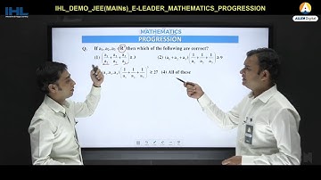 ALLEN IHL Interactive Video Lecture for JEE Main | Mathematics | Progression
