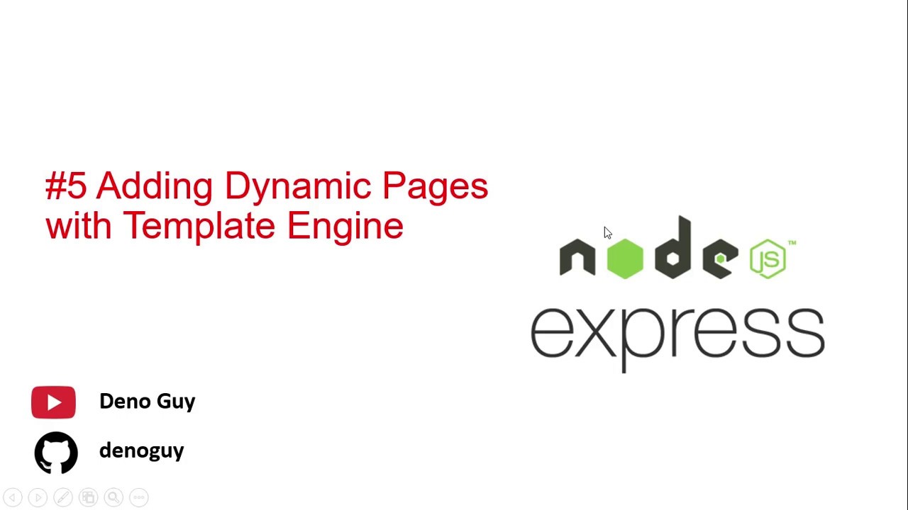 Express Js : 6 Rendering Dynamic wen Pages with Express - YouTube