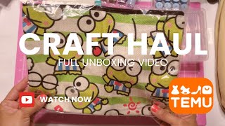 First Temu Craft Haul + Unboxing 