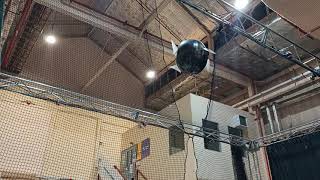 ArduPilot Blimp - Flying through hole in net