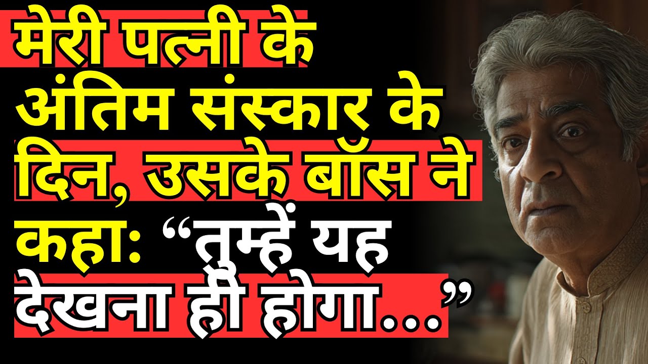 मेरी पत्नी के अंतिम संस्कार के दिन, उसके बॉस ने कहा: “तुम्हें यह देखना ही होगा…”