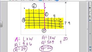 How to find the area of Rectilnear Figures