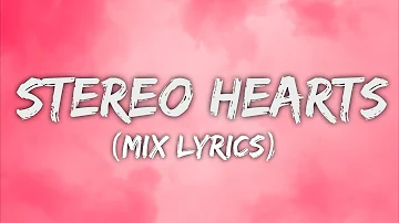 Stereo Hearts - Gym Class Heroes (Lyrics) ft. Adam Levine, One Direction, Ruth B. (Mix)