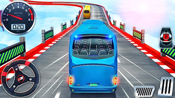 Crazy Bus Stunt Driving Simulator - Impossible Bus Mega Ramp Racing - Android GamePlay