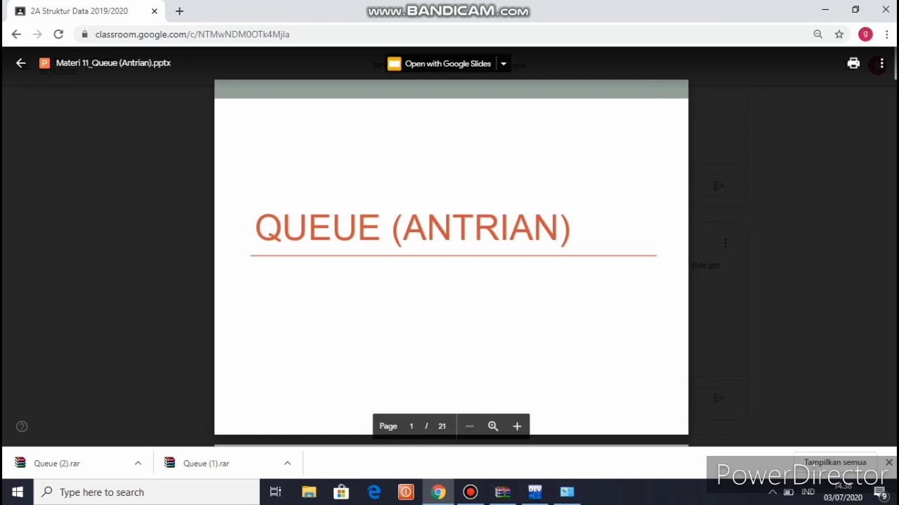 Tugas praktikum struktur data project Queue - YouTube