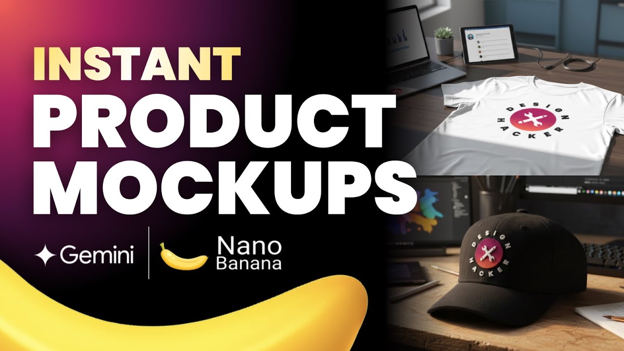 How I Make Perfectly Branded PRODUCT MOCKUPS Fast with Nano Banana AI ...