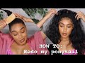 HOW TO: REDO YOUR PONYTAIL | CHEAP BEAUTY SUPPLY HAIR