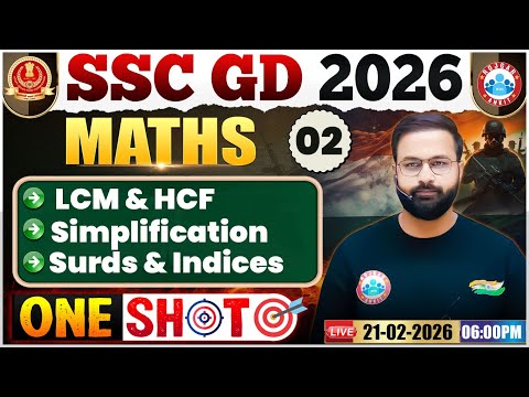SSC GD Maths Class 2026 | SSC GD 2026 | Maths Classes For SSC GD 2026 By Deepak Bhati Sir