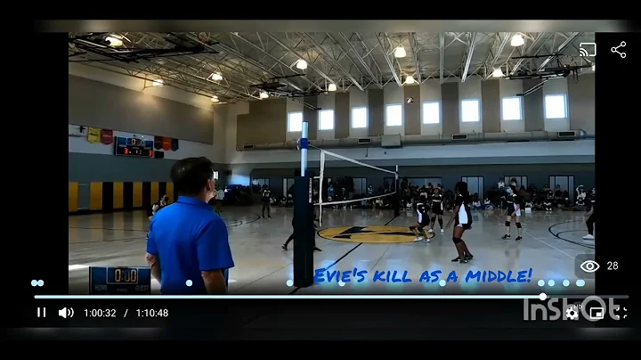 Evie's 1st official vball game: Hopkins JHS 7th gr...