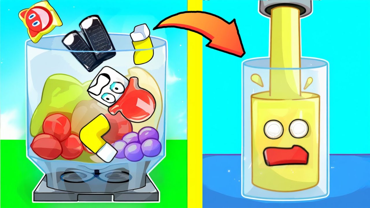 Roblox is fun because you can squeeze yourself to make juice